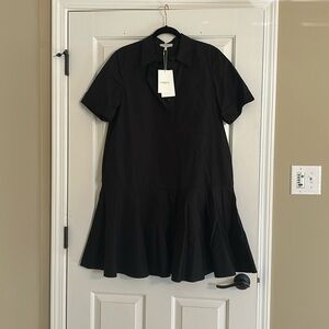 Black Lafayette 148 Bailey Shirt Dress M